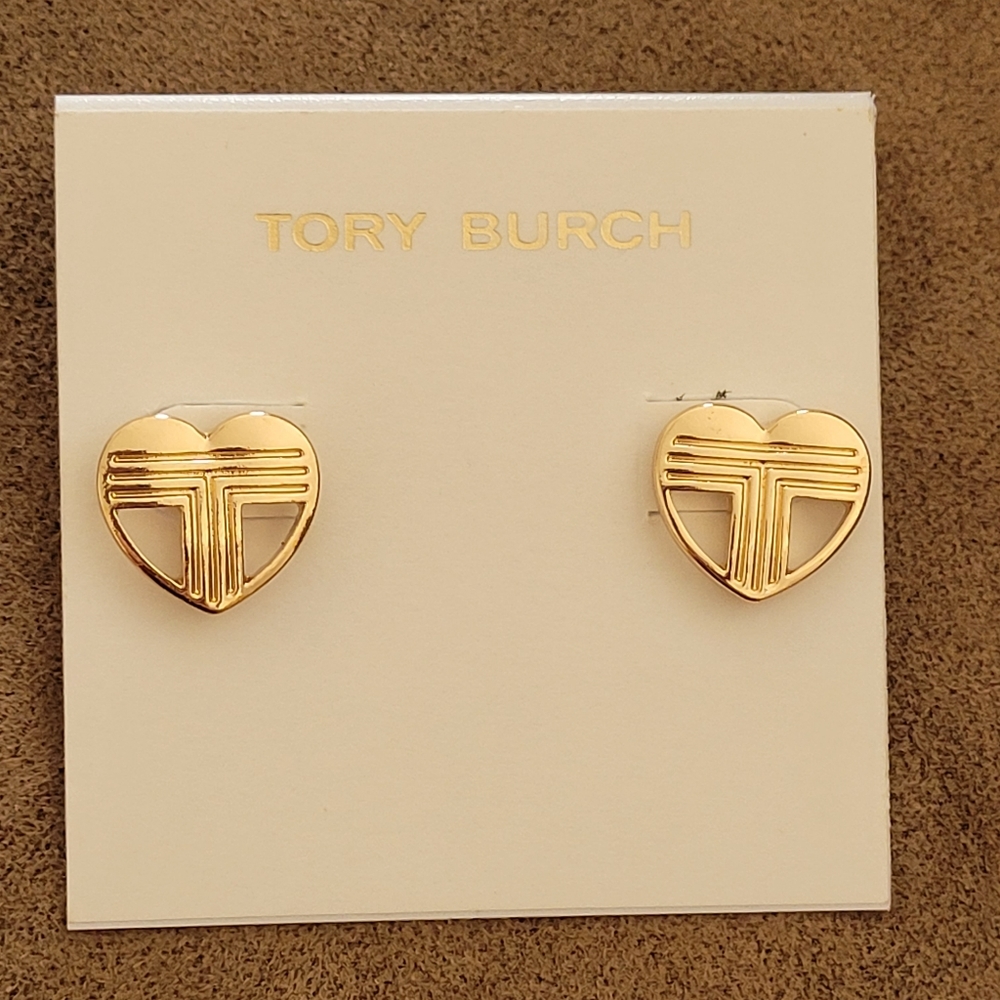 Tory burch heart earrings.